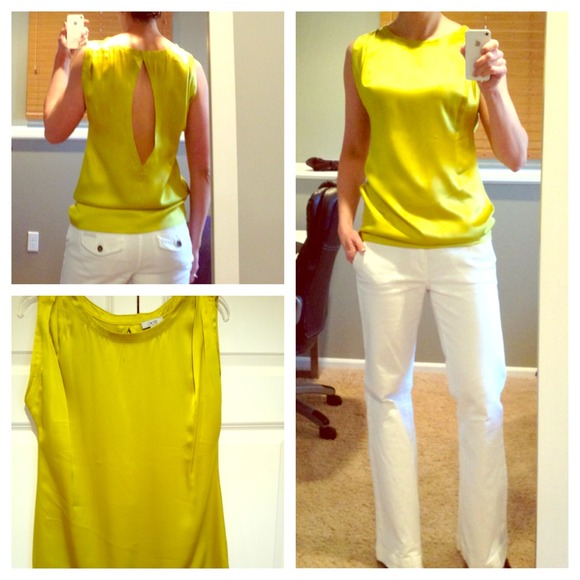 Caché 100% Silk Sleeveless Blouse