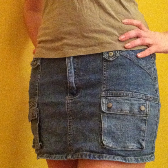 Denim stretch mini