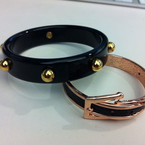 C. Wonder Jewelry - Black studded bangle C. Wonder Jewelry - Black studded bangle