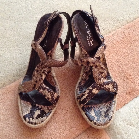 Via Spiga Shoes - Via Spiga Snakeskin Sandals REDUCED
