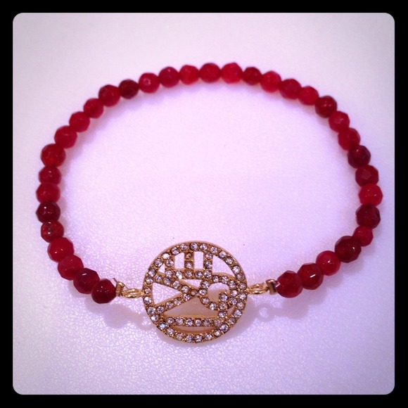 Red Monogram Love Bracelet