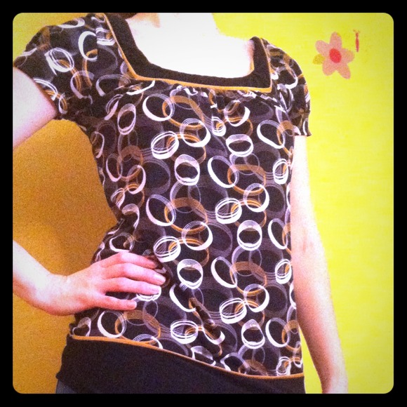 Mauices Black and gold top