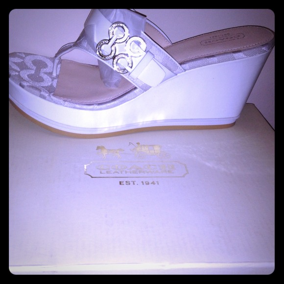 Coach Wedge Thong Sandals