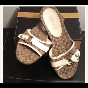 Authentic coach sandals