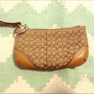 Coach change wallet with keyring.