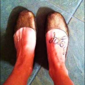 Bronze flats size 9.