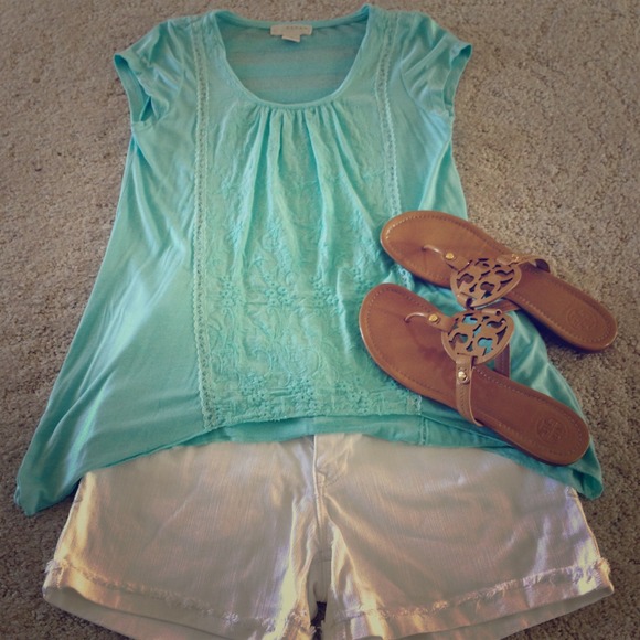 SOLD! Beautiful Light Teal Top!