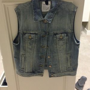 Never worn J Crew denim vest