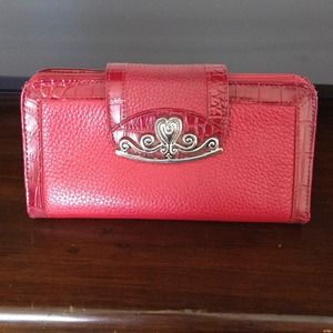 Brighton inspired deep red wallet