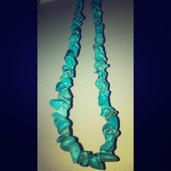 Long, Authentic Turquoise Necklace!