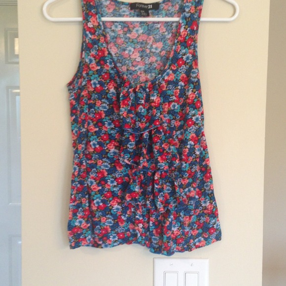 Floral Ruffle Top