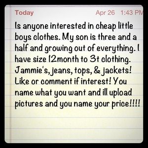 12month - 3t boys clothes