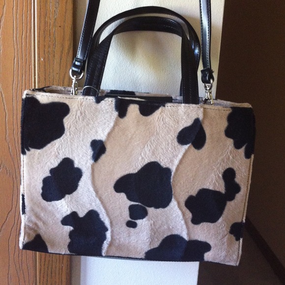 New black and camel handbag