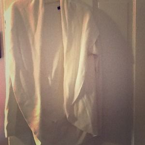 White cardigan