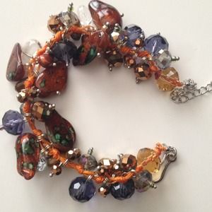 New Beaded Freshwater Pearl Set Bracelet/Earrings