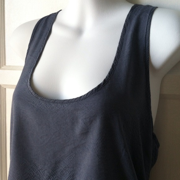 Navy Ribbed Tank - Picture 2 of 2