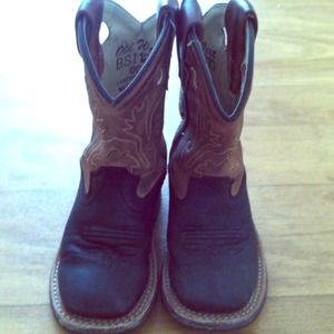 Bundle jeans and Old west toddler cowboy boots