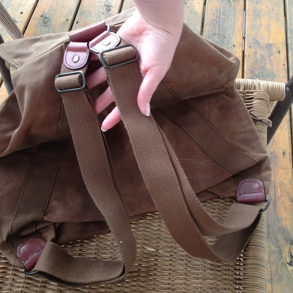 J. Crew Bags Price Cutvintage J Crew Backpack Canvasleather Poshmark