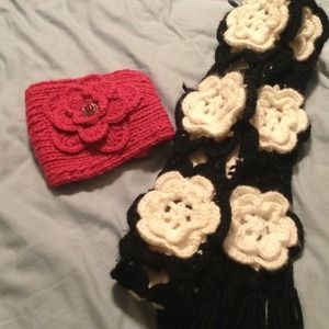handmade scarf and head wrap bundle!