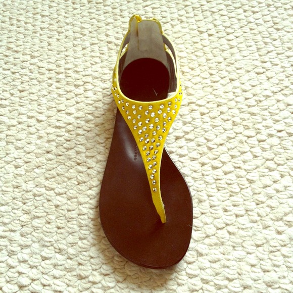 AUTHENTIC Giuseppe Zanotti crystal gladiator flats