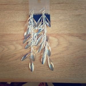 Silver dangle earrings