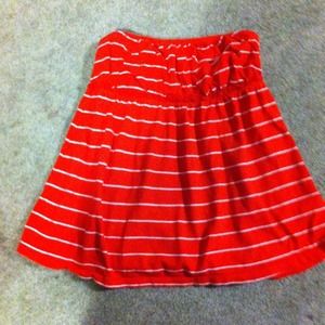 Old navy red and white striped top