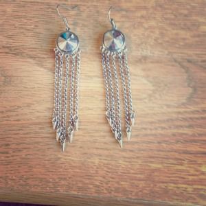 Silver earrings