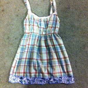 Wet seal plaid tank top