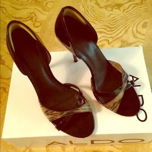 black cheetah print heels