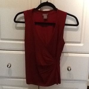 Ann Taylor sleeveless silk shirt