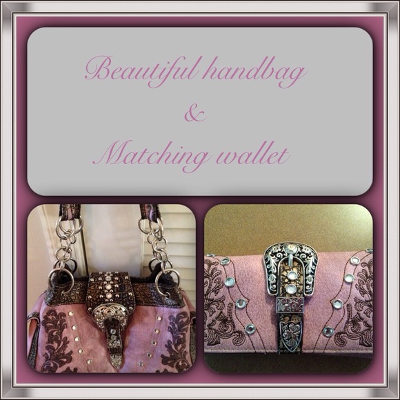 Cute hand bag and matching wallet