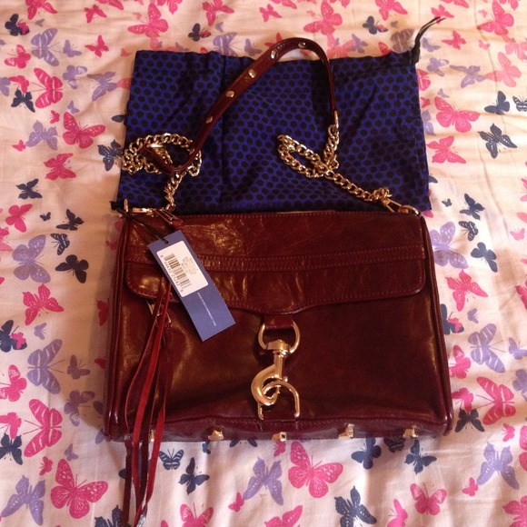 NEW Rebecca Minkoff burgundy MAC