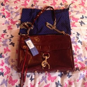 NEW Rebecca Minkoff burgundy MAC