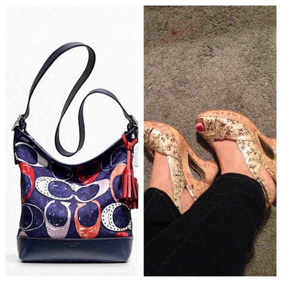Bundle coach bag plus sandals