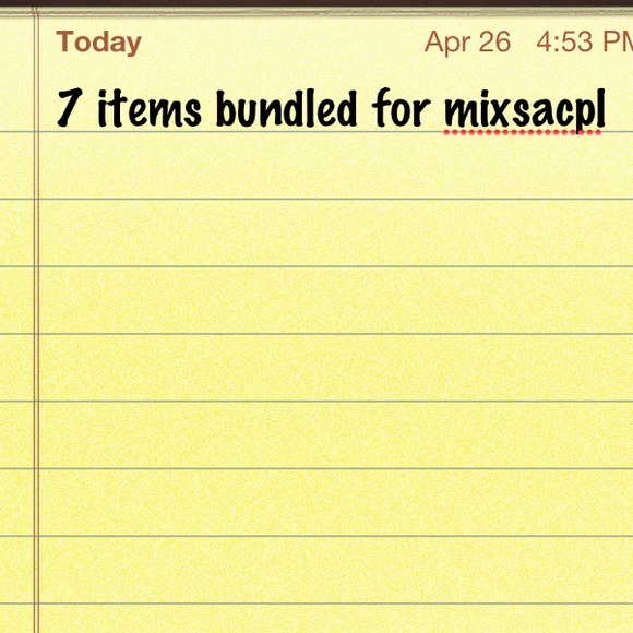 7 items bundled for mixsacpl