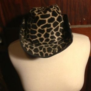 Giraffe print cowboy hat