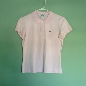 🚨REDUCED🚨Lacoste Women's Pale Pink Polo
