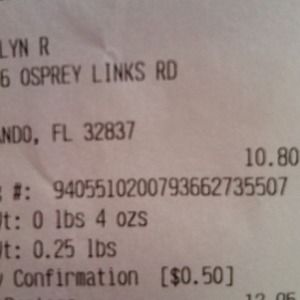 Here is your tracking number