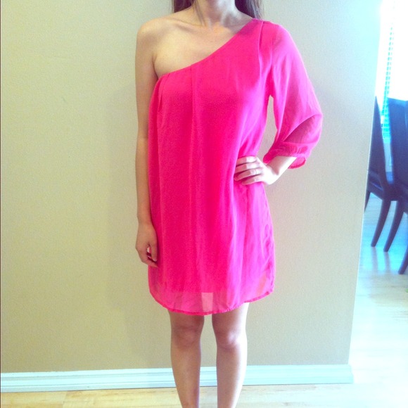 F21 one shoulder dress