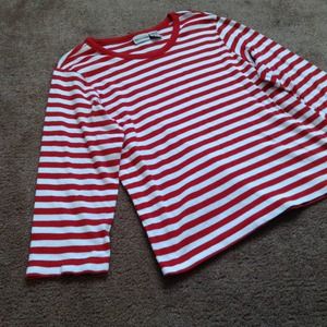 Super cute red and white stripped 100% cotton