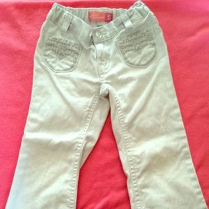 Adorable toddler white old navy pants