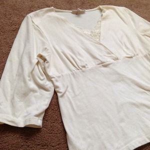 Super cute off white dressy top