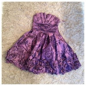 NEW Strapless Purple Dress! SOLD