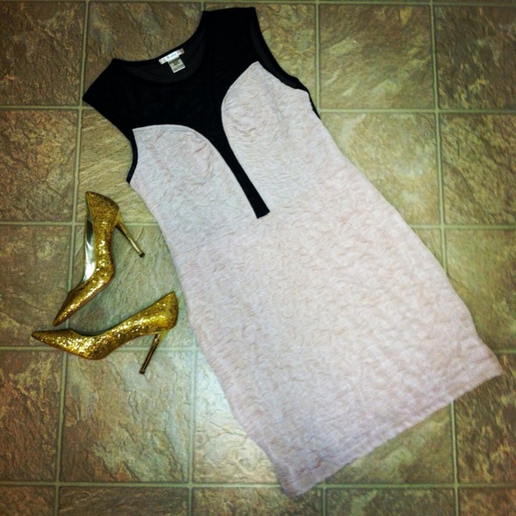 The sexiest dress on Posh! Creamy Beige Peek-a-Boo - Picture 4 of 4