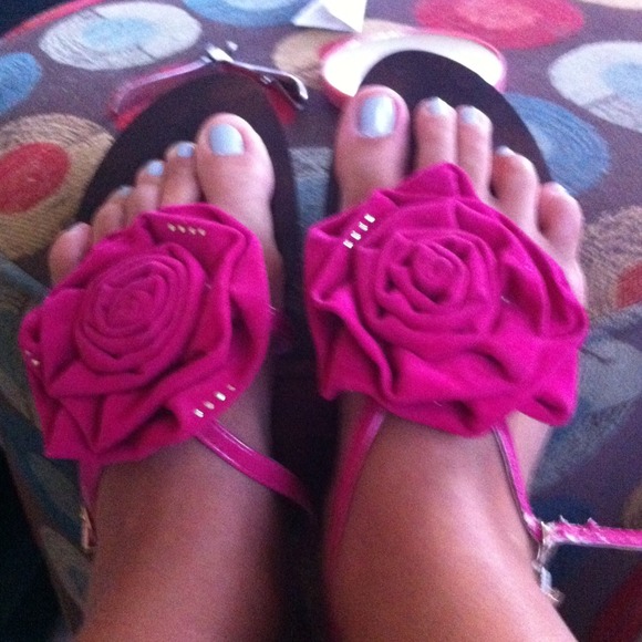 Pink sandals