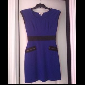 Blue maxi short dress