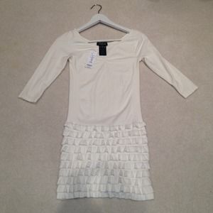 BeBe ruffle dress Brand new!