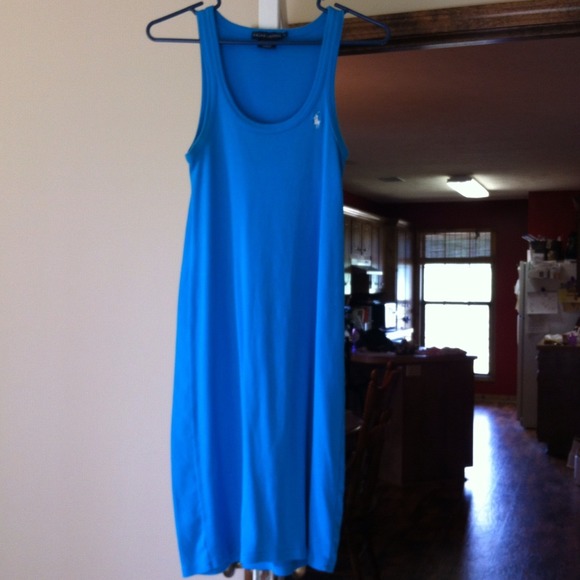 Blue sleeveless Polo sundress!!