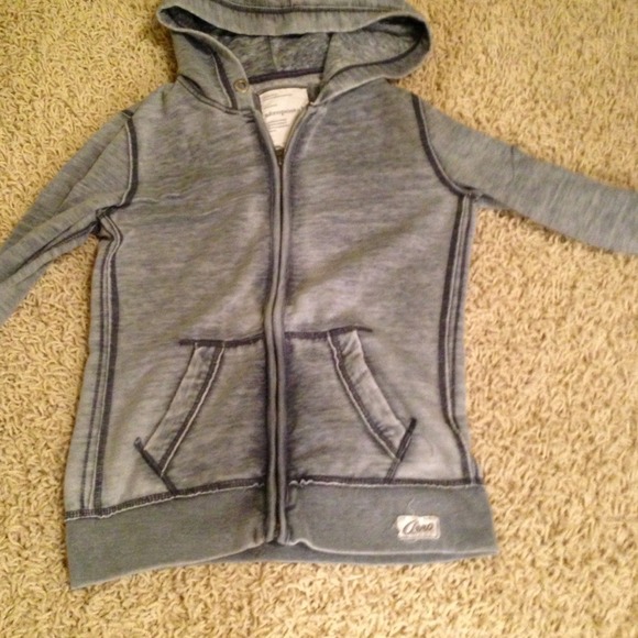 Faded blue zip up hoodie