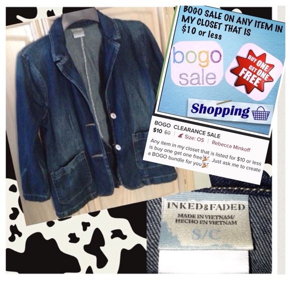 inked & faded Denim - Jean Jacket/Blazer